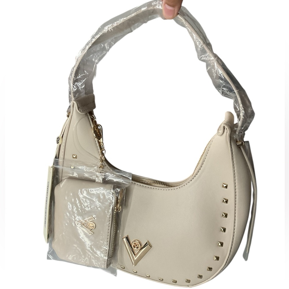 Valentino Orlandi Tan Shoulder Bag and Wallet NWT